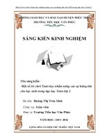 Skkn  một số trò chơi toán học nhằm nâng cao sự hứng thú cho học sinh trong dạy học toán 3