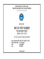 Nhà hát chèo thái bình ( Đồ án tốt nghiệp Xây Dựng)