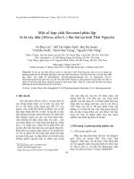 Một số hợp chất flavonoid phân lập  từ lá cây dâu (morus alba l ) thu hái tại tỉnh thái nguyên 