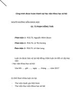Biện pháp phòng ngừa hành chính theo pháp luật việt nam 