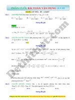 Bài toán vận dụng cao   chủ đề 2  lũy THỪA – mũ – LOGARIT   có lời giải file word 