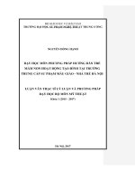 Dạy học môn phương pháp hướng dẫn trẻ mầm non hoạt động tạo hình tại trường trung cấp sư phạm mẫu giáo – nhà trẻ hà nội 