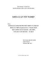 ĐÁNH GIÁ SỰ SINH TRƯỞNG PHÁT TRIỂN CỦA MỘT SỐ DÒNG LÚA MIẾN (Sorghum bicolor L. Moench) NHẬP NỘI VỤ ĐÔNG XUÂN NĂM 2011 – 2012 TRÊN VÙNG ĐẤT XÁM THỦ ĐỨC – TP. HCM