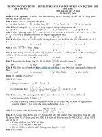 Đề thi thử vào lớp 10 năm học 2018 – 2019 trường THCS yên trung, hà nội – đề thi tuyển sinh vào lớp 10 năm 2018 môn toán 