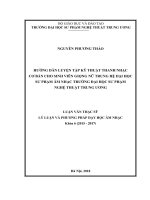 Hướng dẫn luyện tập kỹ thuật thanh nhạc cơ bản cho SV giọng nữ trung hệ đại học sư phạm âm nhạc trường đại học sư phạm nghệ thuật trung ương 