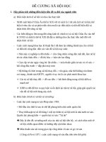 ĐỀ CƯƠNG xã hội học