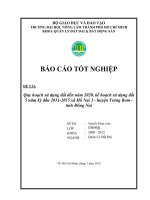 Quy hoạch sử dụng đất đến năm 2020, kế hoạch sử dụng đất 5 năm kỳ đầu 20112015 xã Hố Nai 3  huyện Trảng Bom  tỉnh Đồng Nai