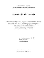 TÌM HIỂU TÁC ĐỘNG CỦA VIỆC ỨNG DỤNG CHẾ PHẨM KÍCH THÍCH MỦ SINH HỌC CÁC CHẾ ĐỘ CẠO NHỊP ĐỘ THẤP CỦA DÒNG VÔ TÍNH RRIV 4 TRÊN BẢNG CẠO BO1 TẠI ĐỒNG PHÚ