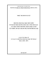 Phương pháp dạy học phân môn vẽ tranh theo hướng phát huy tính tích cực của HS ở trường THCS tân triều, huyện thanh trì, thành phố hà nội 