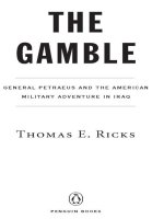Thomas e  ricks   THE AMERICAN MILITARY ADVENTURIRAQ 02   the gamble  general petraeus a raq (v5 0) 