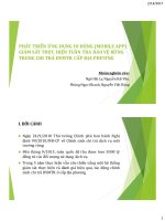 PHÁT TRIỂN ỨNG DỤNG DI ĐỘNG (MOBILE APP) GIÁM SÁT THỰC HIỆN TUẦN TRA BẢO VỆ RỪNG TRONG CHI TRẢ DVMTR CẤP ĐỊA PHƯƠNG