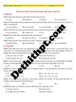 07  đề thi học kì THPT chuyên bắc giang   bắc giang   file word có lời giải chi tiết 