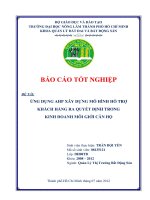 ỨNG DỤNG AHP XÂY DỰNG MÔ HÌNH HỖ TRỢ KHÁCH HÀNG RA QUYẾT ĐỊNH TRONG KINH DOANH MÔI GIỚI CĂN HỘ