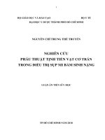 Nghiên cứu phẫu thuật tịnh tiến vạt cơ trán trong điều trị sụp mi bẩm sinh nặng (FULL TEXT)