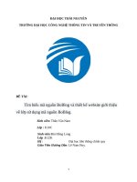 thiết kế website giới thiệu về lớp sử dụng mã nguồn BoBlog