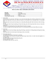 Mô tả công việc giám đốc bán hàng