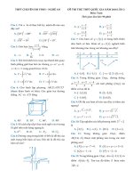 10 đề ôn tập TOÁN HAY   GIAI đoạn CUỐI 2018