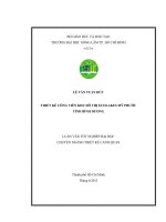 THIẾT KẾ CÔNG VIÊN KHU ĐÔ THỊ ECOLAKES MỸ PHƯỚC TỈNH BÌNH DƯƠNG