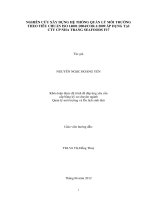 NGHIÊN CỨU XÂY DỰNG HỆ THỐNG QUẢN LÝ MÔI TRƢỜNG THEO TIÊU CHUẨN ISO 14001:2004COR.1:2009 ÁP DỤNG TẠI CTY CP NHA TRANG SEAFOODS F17