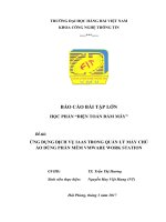 ỨNG DỤNG DỊCH VỤ IAAS TRONG QUẢN LÝ MÁY CHỦ ẢO DÙNG PHẦN MỀM VMWARE WORK STATION