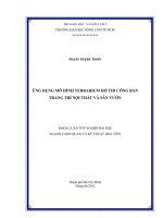 ỨNG DỤNG MÔ HÌNH TERRARIUM HỞ THI CÔNG BÀN TRANG TRÍ NỘI THẤT VÀ SÂN VƯỜN