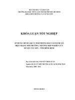 ÁP DỤNG CHỈ SỐ AQI VÀ WQI TRONG BÁO CÁO ĐÁNH GIÁ HIỆN TRẠNG MÔI TRƯỜNG: TRƯỜNG HỢP NGHIÊN CỨU HUYỆN TÂY SƠN – TỈNH BÌNH ĐỊNH