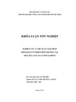 NGHIÊN CỨU VÀ ĐỀ XUẤT GIẢI PHÁP KIỂM SOÁT Ô NHIỄM MÔI TRƯỜNG TẠI NHÀ MÁY SẢN XUẤT SƠN SAMSON