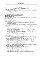 Giáo án Toán 5 chương 3 bài 9: Luyện tập về tính diện tích