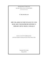 ĐIỀU TRA, KHẢO SÁT MỘT SỐ LOÀI CÂY CẢNH DƯỢC LIỆU Ở THÀNH PHỐ HỒ CHÍ MINH VÀ PHỐI KẾT CHÚNG TRONG CẢNH QUAN