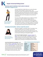 Practical ways to improve your fluency in english