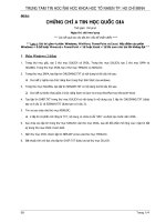 ĐỀ THI TIN HỌC TÍN CHỈ A ĐỀ 9