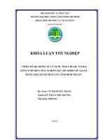 THIẾT KẾ HỆ THỐNG XỬ LÝ NƯỚC THẢI CHO DỰ ÁNTRẠI CHĂN NUÔI HEO CÔNG NGHIỆP, QUY MÔ 10.000 CON TẠI XÃ THẮNG HẢI, HUYỆN HÀM TÂN, TỈNH BÌNH THUẬN