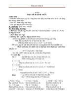 Giáo án Toán 5 chương 3 bài 7: Diện tích hình tròn