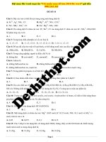 Đề số 14   hóa   gv tòng văn sinh 