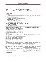 Giáo án Toán 5 chương 3 bài 5: Đường tròn  hình tròn