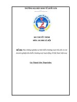 Nghiệp vụ bảo hiểm thương mại chủ yếu và các doanh nghiệp bảo hiểm thương mại hoạt động ở việt nam hiện nay