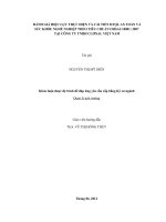 ĐÁNH GIÁ HIỆU LỰC THỰC HIỆN VÀ CẢI TIẾN HTQL AN TOÀN VÀ SỨC KHỎE NGHỀ NGHIỆP THEO TIÊU CHUẨN OHSAS 18001: 2007 TẠI CÔNG TY TNHH CLIPSAL VIỆT NAM