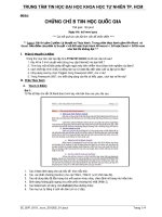 ĐỀ THI TIN HỌC QUỐC GIA TÍN CHỈ B ĐỀ 3