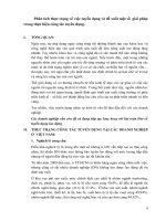 Phân tích thực trạng về việc tuyển dụng và đề xuất một số  giải pháp trong thực hiện công tác tuyển dụng 