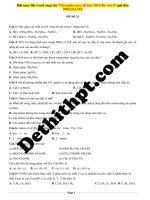 Đề số 21   hóa   gv tòng văn sinh 