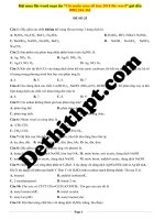 Đề số 25   hóa   gv tòng văn sinh 