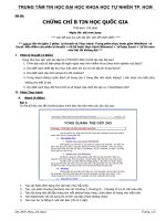 ĐỀ THI TIN HỌC QUỐC GIA TÍN CHỈ B ĐỀ 13