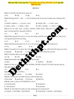 Đề số 11   hóa   gv tòng văn sinh 