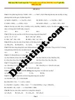 Đề số 13   hóa   gv tòng văn sinh 