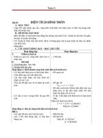 Giáo án Toán 5 chương 3 bài 7: Diện tích hình tròn