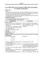 Giáo án Toán 5 chương 3 bài 12: Diện tích xung quanh và diện tích toàn phần hình lập phương