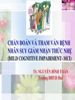 CHẨN ĐOÁN VÀ THAM VẤN BỆNH NHÂN SUY GIẢM NHẬN THỨC NHẸ (MILD COGNITIVE IMPAIRMENT- MCI)
