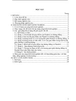 SKKN (LOẠI B CẤP TỈNH) MỘT SỐ DẠNG TOÁN VỀ QUAN HỆ GIỮA PARABOL VÀ ĐƯỜNG THẲNG