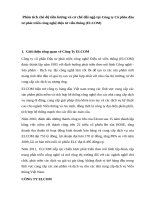 Phân tích ché độ tiền lương và cơ chế đãi ngộ tại công ty cổ phần đầu tư phát triển công nghệ điện tử viễn thông (ELCOM) 