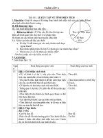 Giáo án Toán 5 chương 3 bài 9: Luyện tập về tính diện tích